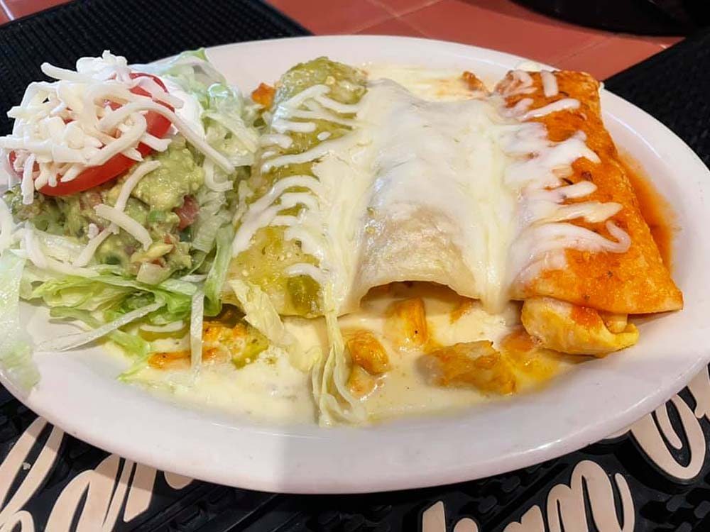 Enchiladas Mexicanas at Leon Mexican Restaurant in Norfolk, NE